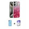 MARSİLYAN™- iPhone 11 Kılıf Zirve Modern Prime - Siyah Bilvis 5in1 3D Magic Cam Ekran Koruyucu + Neon Fosforlu Kamera Lens - MI