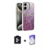 MARSİLYAN™- iPhone 11 Kılıf Zirve Modern Prime - Siyah Bilvis 5in1 3D Magic Cam Ekran Koruyucu + PVD Metal Kamera Lens - MI