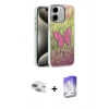 MARSİLYAN™- iPhone 11 Kılıf Zirve Modern Prime - Siyah Bilvis 5in1 3D Magic Cam Ekran Koruyucu + Pers Alüminyum Kamera Lens - YL