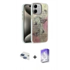 MARSİLYAN™- iPhone 11 Kılıf Zirve Modern Prime - Siyah Bilvis 5in1 3D Magic Cam Ekran Koruyucu + Pers Alüminyum Kamera Lens - LT