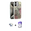 MARSİLYAN™- iPhone 11 Kılıf Zirve Modern Prime - Siyah Bilvis 5in1 3D Magic Cam Ekran Koruyucu + Pers Alüminyum Kamera Lens - GI