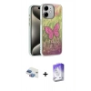 MARSİLYAN™- iPhone 11 Kılıf Zirve Modern Prime - Siyah Bilvis 5in1 3D Magic Cam Ekran Koruyucu + Pers Alüminyum Kamera Lens - GI