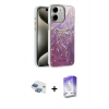 MARSİLYAN™- iPhone 11 Kılıf Zirve Modern Prime - Siyah Bilvis 5in1 3D Magic Cam Ekran Koruyucu + Pers Alüminyum Kamera Lens - GI