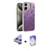 MARSİLYAN™- iPhone 11 Kılıf Zirve Modern Prime - Siyah Bilvis 5in1 3D Magic Cam Ekran Koruyucu + Raze Metal Kamera Lens - MR