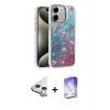 MARSİLYAN™- iPhone 11 Kılıf Zirve Modern Prime - Siyah Bilvis 5in1 3D Magic Cam Ekran Koruyucu + Raze Metal Kamera Lens - GS