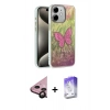 MARSİLYAN™- iPhone 11 Kılıf Zirve Modern Prime - Siyah Bilvis 5in1 3D Magic Cam Ekran Koruyucu + Raze Metal Kamera Lens - SH