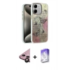 MARSİLYAN™- iPhone 11 Kılıf Zirve Modern Prime - Siyah Bilvis 5in1 3D Magic Cam Ekran Koruyucu + Raze Metal Kamera Lens - SH