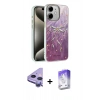MARSİLYAN™- iPhone 11 Kılıf Zirve Modern Prime - Siyah Bilvis 5in1 3D Magic Cam Ekran Koruyucu + Raze Metal Kamera Lens - MR