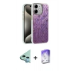 MARSİLYAN™- iPhone 11 Kılıf Zirve Modern Prime - Siyah Bilvis 5in1 3D Magic Cam Ekran Koruyucu + Raze Metal Kamera Lens - MI