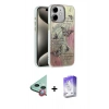 MARSİLYAN™- iPhone 11 Kılıf Zirve Modern Prime - Siyah Bilvis 5in1 3D Magic Cam Ekran Koruyucu + Raze Metal Kamera Lens - KI