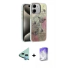 MARSİLYAN™- iPhone 11 Kılıf Zirve Modern Prime - Siyah Bilvis 5in1 3D Magic Cam Ekran Koruyucu + Raze Metal Kamera Lens - MI