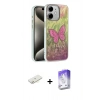 MARSİLYAN™- iPhone 11 Kılıf Zirve Modern Prime - Siyah Bilvis 5in1 3D Magic Cam Ekran Koruyucu + Renkli Kamera Lens Koruma Cam - SI