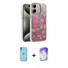 MARSİLYAN™- iPhone 11 Kılıf Zirve Modern Prime - Siyah Bilvis 5in1 3D Magic Cam Ekran Koruyucu + Neon Fosforlu Kamera Lens - TU