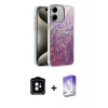 MARSİLYAN™- iPhone 11 Kılıf Zirve Modern Prime - Siyah Bilvis 5in1 3D Magic Cam Ekran Koruyucu + Turuncu PVD Metal Kamera Lens