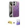 MARSİLYAN™- iPhone 11 Kılıf Zirve Modern Prime - Siyah Bilvis 5in1 5D Magic Hayalet Cam Ekran Koruyucu + Rainbow Kamera Lens Koruma Cam - KI