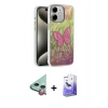MARSİLYAN™- iPhone 11 Kılıf Zirve Modern Prime - Siyah Bilvis 5in1 5D Magic Hayalet Cam Ekran Koruyucu + Raze Metal Kamera Lens - KI