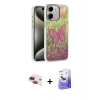 MARSİLYAN™- iPhone 11 Kılıf Zirve Modern Prime - Siyah Bilvis 5in1 5D Magic Hayalet Cam Ekran Koruyucu + Pers Alüminyum Kamera Lens - KI