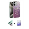 MARSİLYAN™- iPhone 11 Kılıf Zirve Modern Prime - Siyah Bilvis 5in1 5D Magic Hayalet Cam Ekran Koruyucu + Raze Metal Kamera Lens - KI