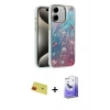 MARSİLYAN™- iPhone 11 Kılıf Zirve Modern Prime - Siyah Bilvis 5in1 5D Magic Hayalet Cam Ekran Koruyucu + Rainbow Kamera Lens Koruma Cam - KI