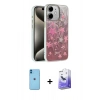 MARSİLYAN™- iPhone 11 Kılıf Zirve Modern Prime - Siyah Bilvis 5in1 5D Magic Hayalet Cam Ekran Koruyucu + Neon Fosforlu Kamera Lens - MI