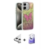 MARSİLYAN™- iPhone 11 Kılıf Zirve Modern Prime - Siyah Bilvis 5in1 5D Magic Hayalet Cam Ekran Koruyucu + Raze Metal Kamera Lens - GS