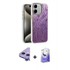 MARSİLYAN™- iPhone 11 Kılıf Zirve Modern Prime - Siyah Bilvis 5in1 5D Magic Hayalet Cam Ekran Koruyucu + Raze Metal Kamera Lens - MR