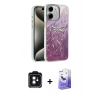 MARSİLYAN™- iPhone 11 Kılıf Zirve Modern Prime - Siyah Bilvis 5in1 5D Magic Hayalet Cam Ekran Koruyucu + PVD Metal Kamera Lens - SH