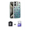 MARSİLYAN™- iPhone 11 Kılıf Zirve Modern Prime - Siyah Bilvis 5in1 5D Magic Hayalet Cam Ekran Koruyucu + PVD Metal Kamera Lens - SH