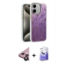 MARSİLYAN™- iPhone 11 Kılıf Zirve Modern Prime - Siyah Bilvis 5in1 5D Magic Hayalet Cam Ekran Koruyucu + Siyah Raze Metal Kamera Lens