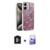 MARSİLYAN™- iPhone 11 Kılıf Zirve Modern Prime - Siyah Bilvis 5in1 5D Magic Hayalet Cam Ekran Koruyucu + PVD Metal Kamera Lens - SH