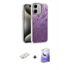 MARSİLYAN™- iPhone 11 Kılıf Zirve Modern Prime - Siyah Bilvis 5in1 5D Magic Hayalet Cam Ekran Koruyucu + Renkli Kamera Lens Koruma Cam - YL