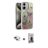 MARSİLYAN™- iPhone 11 Kılıf Zirve Modern Prime - Siyah Bilvis Hayalet Cam Ekran Koruyucu + Pers Alüminyum Kamera Lens - LT
