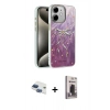 MARSİLYAN™- iPhone 11 Kılıf Zirve Modern Prime - Siyah Bilvis Hayalet Cam Ekran Koruyucu + Pers Alüminyum Kamera Lens - LT