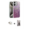 MARSİLYAN™- iPhone 11 Kılıf Zirve Modern Prime - Siyah Bilvis Hayalet Cam Ekran Koruyucu + Pers Alüminyum Kamera Lens - GD