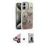 MARSİLYAN™- iPhone 11 Kılıf Zirve Modern Prime - Siyah Bilvis Hayalet Cam Ekran Koruyucu + Raze Metal Kamera Lens - SH