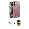 MARSİLYAN™- iPhone 11 Kılıf Zirve Modern Prime - Siyah Buffer Cam Ekran Koruyucu + Gold Pers Alüminyum Kamera Lens