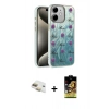 MARSİLYAN™- iPhone 11 Kılıf Zirve Modern Prime - Siyah Buffer Cam Ekran Koruyucu + Gold Pers Alüminyum Kamera Lens