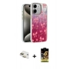 MARSİLYAN™- iPhone 11 Kılıf Zirve Modern Prime - Siyah Buffer Cam Ekran Koruyucu + Gold Pers Alüminyum Kamera Lens
