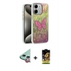 MARSİLYAN™- iPhone 11 Kılıf Zirve Modern Prime - Siyah Buffer Cam Ekran Koruyucu + Raze Metal Kamera Lens - KI