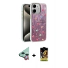 MARSİLYAN™- iPhone 11 Kılıf Zirve Modern Prime - Siyah Buffer Cam Ekran Koruyucu + Raze Metal Kamera Lens - KI