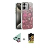 MARSİLYAN™- iPhone 11 Kılıf Zirve Modern Prime - Siyah Buffer Cam Ekran Koruyucu + Raze Metal Kamera Lens - KI