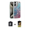 MARSİLYAN™- iPhone 11 Kılıf Zirve Modern Prime - Siyah Buffer Cam Ekran Koruyucu + PVD Metal Kamera Lens - MI