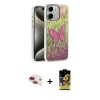MARSİLYAN™- iPhone 11 Kılıf Zirve Modern Prime - Siyah Buffer Cam Ekran Koruyucu + Pers Alüminyum Kamera Lens - KI