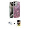 MARSİLYAN™- iPhone 11 Kılıf Zirve Modern Prime - Siyah Buffer Cam Ekran Koruyucu + Pers Alüminyum Kamera Lens - LT