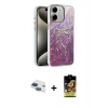 MARSİLYAN™- iPhone 11 Kılıf Zirve Modern Prime - Siyah Buffer Cam Ekran Koruyucu + Pers Alüminyum Kamera Lens - LT