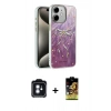 MARSİLYAN™- iPhone 11 Kılıf Zirve Modern Prime - Siyah Buffer Cam Ekran Koruyucu + PVD Metal Kamera Lens - MI