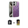 MARSİLYAN™- iPhone 11 Kılıf Zirve Modern Prime - Siyah Buffer Cam Ekran Koruyucu + PVD Metal Kamera Lens - YL