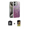 MARSİLYAN™- iPhone 11 Kılıf Zirve Modern Prime - Siyah Buffer Cam Ekran Koruyucu + PVD Metal Kamera Lens - YL