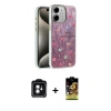 MARSİLYAN™- iPhone 11 Kılıf Zirve Modern Prime - Siyah Buffer Cam Ekran Koruyucu + PVD Metal Kamera Lens - YL