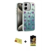 MARSİLYAN™- iPhone 11 Kılıf Zirve Modern Prime - Siyah Buffer Cam Ekran Koruyucu + Rainbow Kamera Lens Koruma Cam - KI